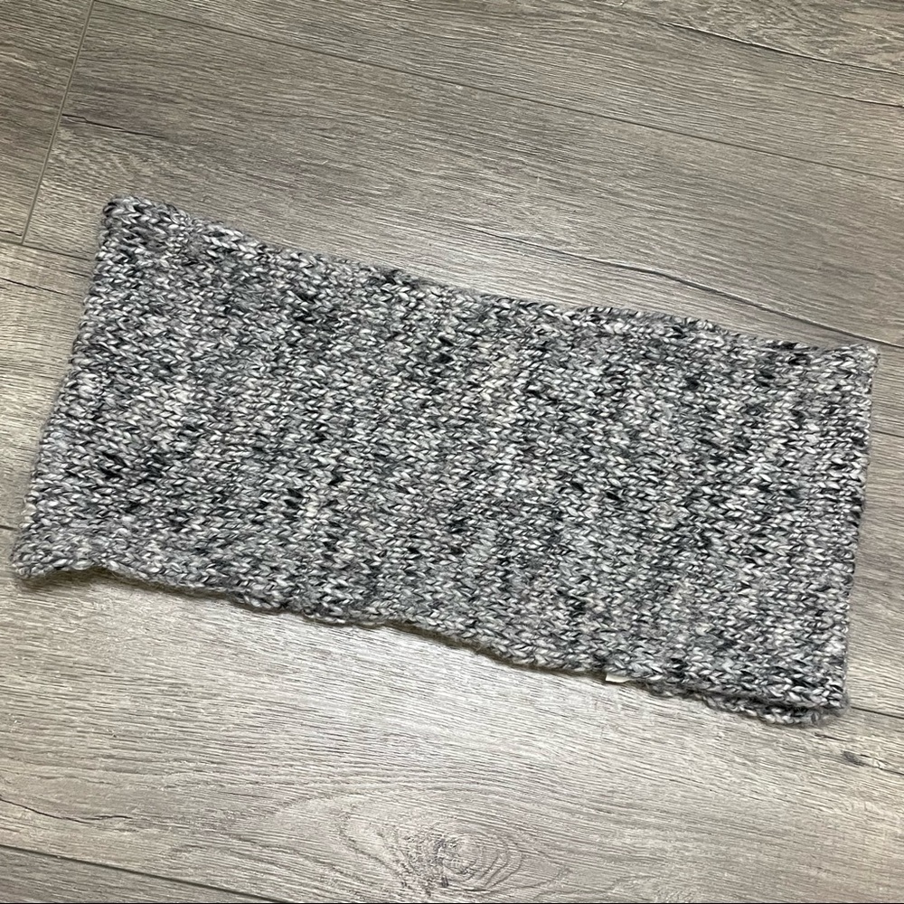 Isabel Marant Etoile Infinity Knit Scarf Laine Wool Alpaca Gray Made In Italy. - Picture 3 of 5